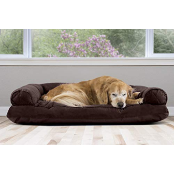 Furhaven Large Dog Bed with Washable Cover - Jumbo Size