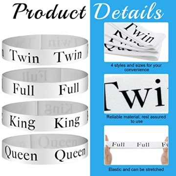 Oudain Bed Sheet Organizer Bands for All Bed Sizes