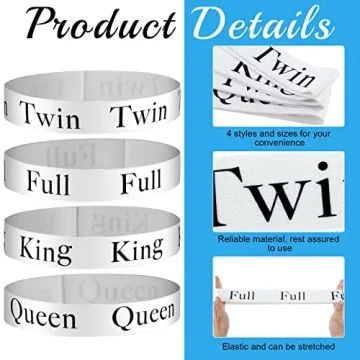 Oudain Bed Sheet Organizer Bands for All Bed Sizes