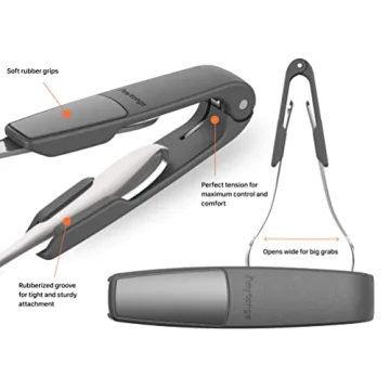 Anytongs - Versatile Kitchen Tongs (2-Pack, Black)