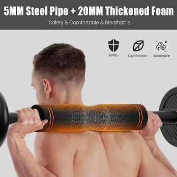 HOFURME Adjustable Dumbbell Set, 33 LBS Free Weights Dumbbells, 4 in 1 Weight Set, Dumbbell, Barbell, Kettlebell and Push-up, Home Gym Fitness Workout Equipment for Men and Women