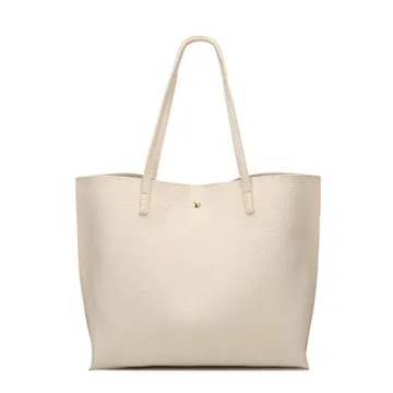 Dreubea Women's Soft Faux Leather Tote Shoulder Bag