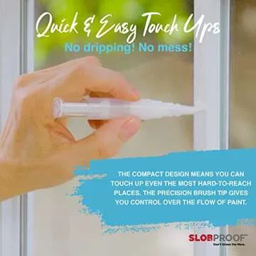 Slobproof Refillable Paint Brush Pens Bundle Pack of 5 & Pack of 2. Convenient Touch-Up, Fillable Solution for Precision, and Ease in Paint Touch-Ups. Ideal for Home, Wall, and Wood Paint Touch Ups