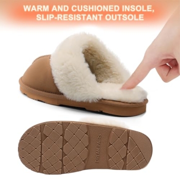 DREAM PAIRS Fuzzy Warm Women’s House Slippers
