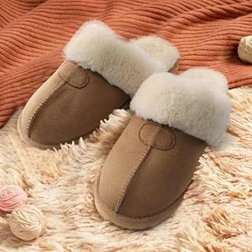 DREAM PAIRS Fuzzy Warm Women’s House Slippers