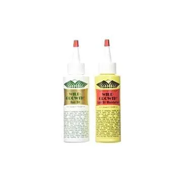 Wild Growth Set (Hair Oil 4 oz + Light Oil Moisturizer 4 oz)