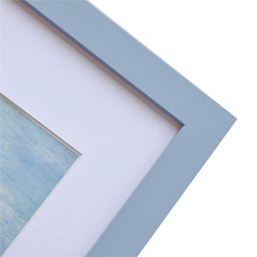 MUZILIFE Rustic Picture Frame 11x14 Blue Wood