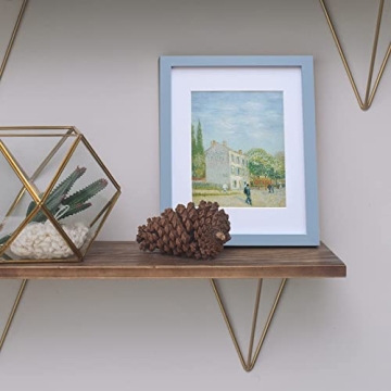 MUZILIFE Rustic Picture Frame 11x14 Blue Wood