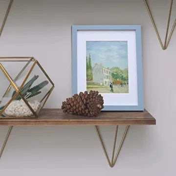 MUZILIFE Rustic Picture Frame 11x14 Blue Wood