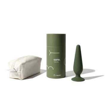 Maude Cone Small Butt Plug - Discrete + Easy-to-Use Anal Toy - 100% Platinum-Grade Silicone