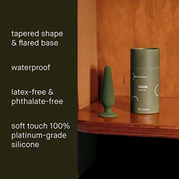 Maude Cone Small Butt Plug - Discrete Anal Toy for All