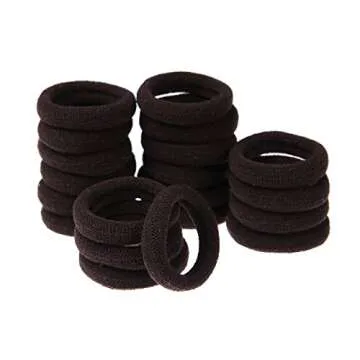 Miuance Elastic Hair Ties No-Crease 120pcs Grip for All Hair