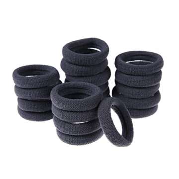 Miuance Elastic Hair Ties No-Crease 120pcs Grip for All Hair