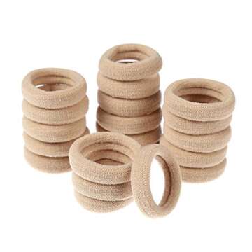 Miuance Elastic Hair Ties No-Crease 120pcs Grip for All Hair