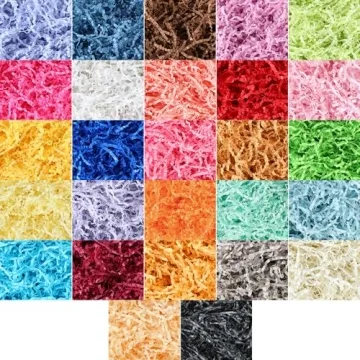 Baby Pink Crinkle Cut Paper Shred Filler - 8 oz for Gifts