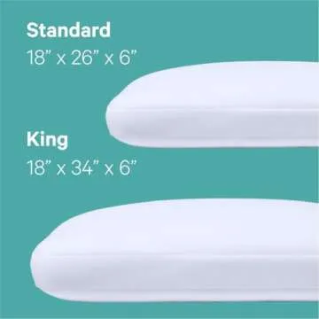 Casper Hybrid Pillow for Sleeping, Standard, White