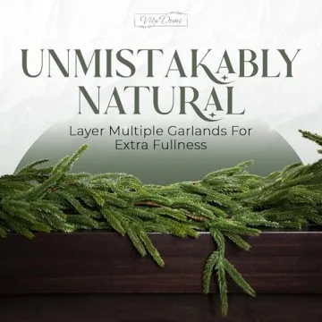 Real Touch Norfolk Pine Garland - 72 Inches