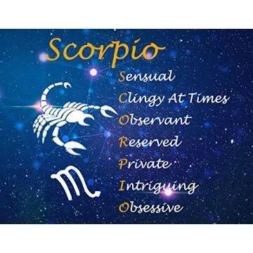 Zuo Bao Simple Rose Gold Zodiac Sign Cuff Bracelet with Birthstone Birthday Gift for Women (Scorpio)