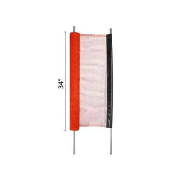 Kidkusion Driveway Safety Net | Not Retractable | Orange | 18' | Outdoor Barrier; Playtime Safety; Yard Safety
