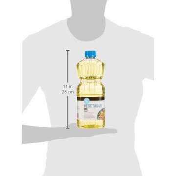 Amazon Brand - Happy Belly Soybean Vegetable Oil, 48 fl oz (Pack of 1)