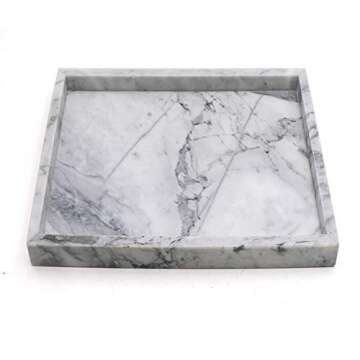 LUANT Marble Decorative Tray for Counter and Vanity