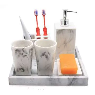 LUANT Marble Decorative Tray for Counter and Vanity
