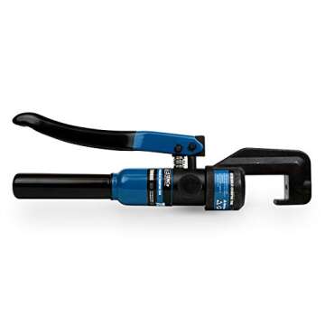 TEMCo TH0006 Hydraulic Electrical Cable Lug/Terminal Crimper Kit with 18 Die Sets 12 AWG - 00 (2/0) (5 US TON)