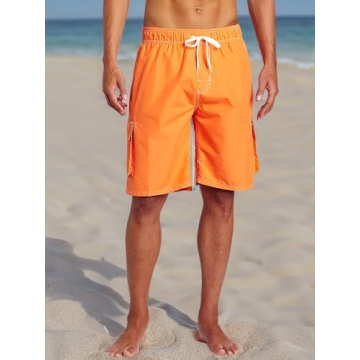 Kanu Surf Men's Barracuda Swim Trunks - Stylish & Quick-Drying