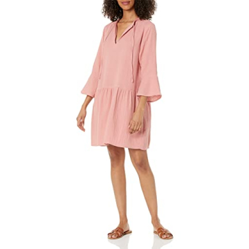 Shop The Drop Women's Summer Bell Sleeve Mini Dress