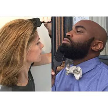 Chicago Comb 7: Expert Carbon Fiber Pick for Curly Hair