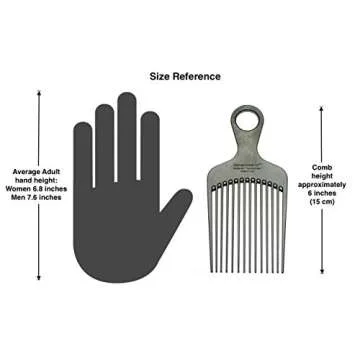 Chicago Comb 7: Expert Carbon Fiber Pick for Curly Hair