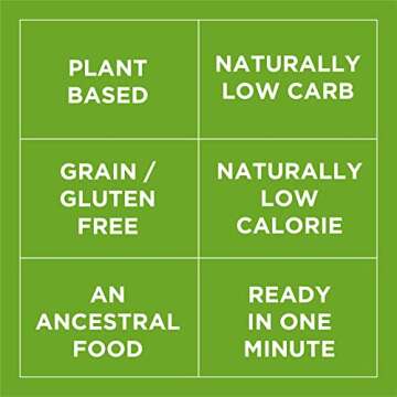 Miracle Noodle Organic Ready To Eat Angel Hair Style Noodle, Plant Based, Gluten Free, Shirataki Rice, Keto and Paleo Friendly, 7 Ounce (Pack of 6)