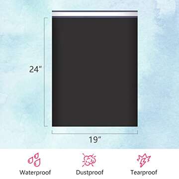 UCGOU Poly Mailers 19x24 Inch Black 100 Pack Extra Large Shipping Bags Strong Thick Mailing Envelope...