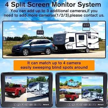 Rohent Wireless Backup Camera for RV with 7 Inch Monitor