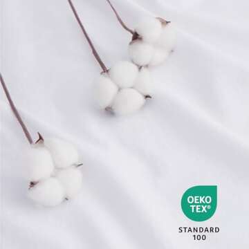 Bedsure 100% Washed Cotton Duvet Cover Full - Bright White Minimalist Duvet Cover for All Seasons - GentleSoft™ Plain Simple Cotton Bedding Set with 2 Pillow Shams (Bright White, Full, 80"x90")