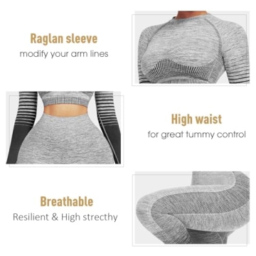 JOYMODE Seamless High Waist Workout Set for Women