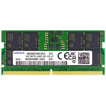 A-Tech 16GB DDR5 4800MHz SODIMM PC5-38400 CL40 1Rx8 1.1V SO-DIMM 262-Pin Laptop Notebook RAM Memory ...