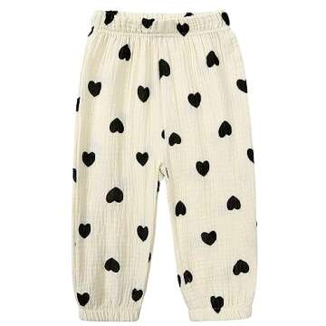 Kids Elastic Basic Harem Trousers Unisex Baby Boys Girls Casual Cotton Linen Loose Long Baggy Pants ...