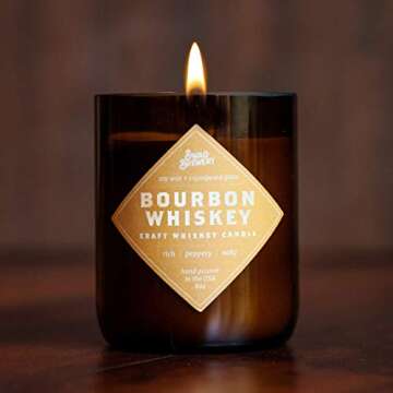 Bourbon Whiskey Brew Candle - Whiskey Gift, Guy Gift, Father's Day Gift - Scotch, Bourbon, Whisky, M...
