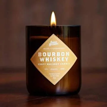 Bourbon Whiskey Brew Candle - Whiskey Gift, Guy Gift, Father's Day Gift - Scotch, Bourbon, Whisky, M...