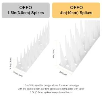 OFFO Bird Spikes, Effective Bird Control Device Outdoor