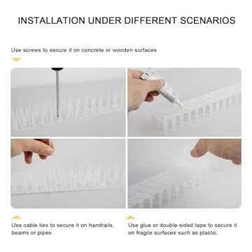 OFFO Bird Spikes, Effective Bird Control Device Outdoor