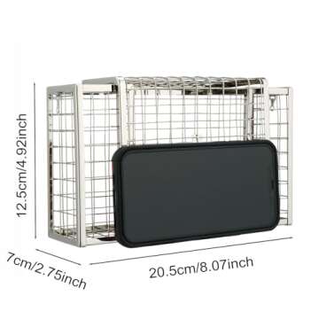 Iron Cage Box Clutch Purse Handbag Evening Bag (Silver)