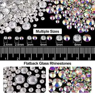 4000PCS Flatback Rhinestones & Pearls Kit for Crafts
