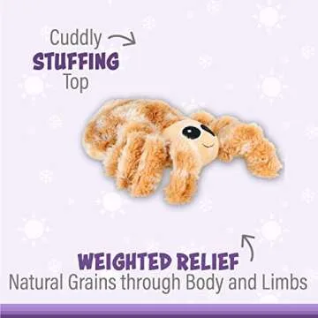 Warm Pals - Spidey The Spider - 1.5lbs - Cozy Microwavable Lavender Scented Plush Toys - Heated Stuffed Animal - Heatable Coolable Bedtime Comfort Plushie