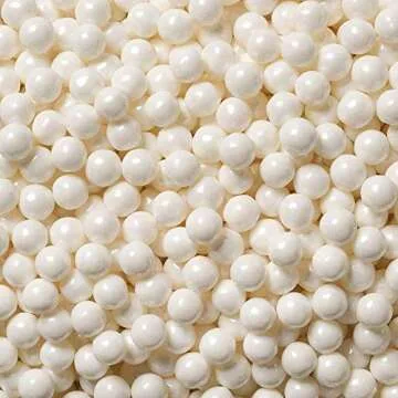 Color It Candy Shimmer White Pearls 2 Lb Bag - Perfect For Table Centerpieces, Weddings, Birthdays, ...