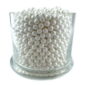 Color It Candy Shimmer White Pearls 2 Lb Bag - Perfect For Table Centerpieces, Weddings, Birthdays, Candy Buffets, & Party Favors.