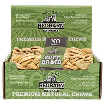 Healthy Redbarn Puff Braid Dog Treats for All Dogs