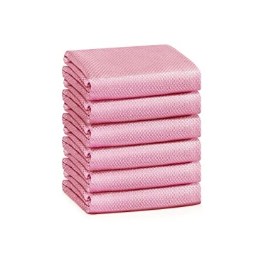 Streak Free Miracle Cleaning Cloths - Pack of 6, 16x16 - Perfect for All Surfaces!