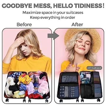 YAMIU Packing Cubes for Easy Travel Organization